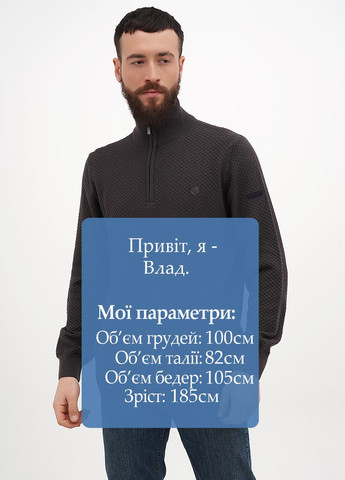 Сірий демісезонний светр Bugatti