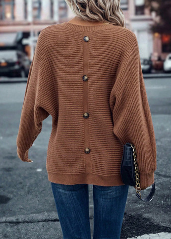 Розово-коричневый демисезонный джемпер джемпер SHEIN