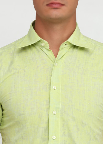 Салатовая кэжуал рубашка с абстрактным узором Zoor