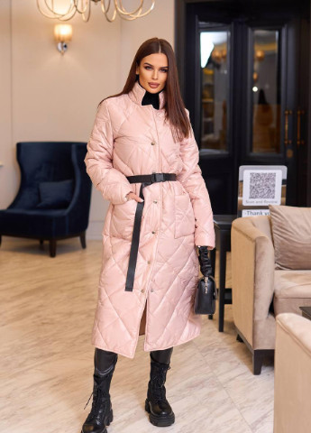 Темно-рожева куртка женская цвет пудра р.42/44 375862 New Trend