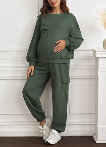 Костюм для беременных (свитшот, брюки) SHEIN (365628787)