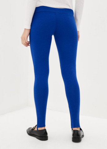 Синие демисезонные женские трикотажные леггинсы-брюки с тормозами Podium