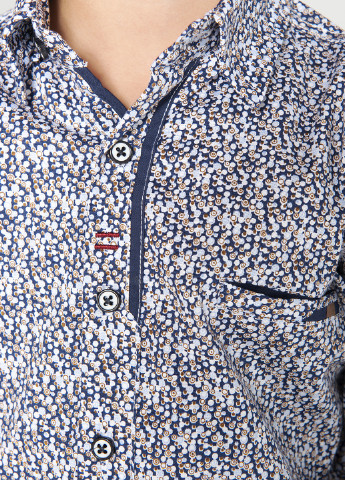 Цветная кэжуал рубашка с геометрическим узором Redpolo