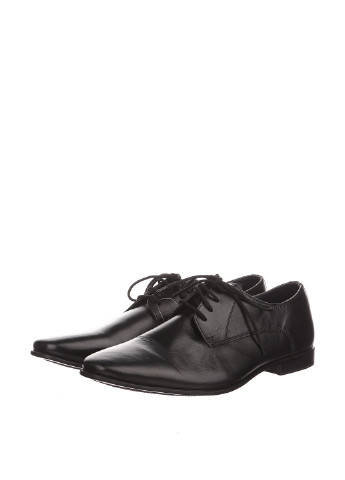 Кэжуал черные мужские украинские туфли The Shoes на шнурках
