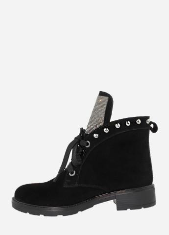 Зимние ботинки re2472-11 черный El passo из натуральной замши