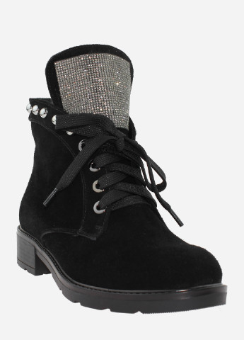 Зимние ботинки re2472-11 черный El passo из натуральной замши