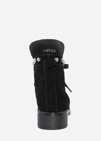 Зимние ботинки re2472-11 черный El passo из натуральной замши