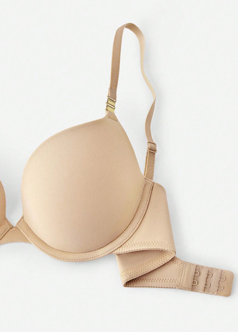 Кремовый бралетт бюстгальтер SHEIN с косточками полиамид