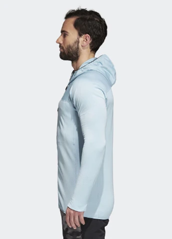 Блакитна демісезонна куртка adidas