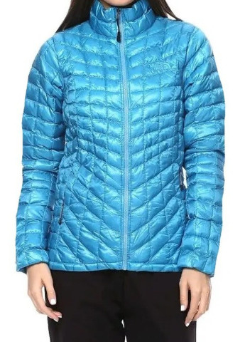 Блакитна демісезонна куртка жіноча The North Face ThermoBall