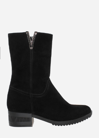 Зимние ботинки re1169-1-3004-11 черный El passo из натуральной замши