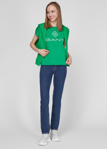 Зеленая летняя футболка Gant