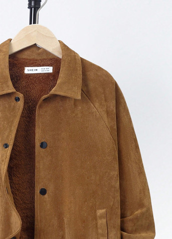 Коричневая демисезонная куртка SHEIN