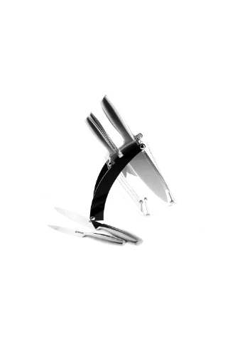 Набор из 8 ножей Razor, серый Vinzer серые, нержавеющая сталь