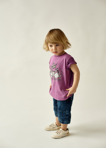 Фиолетовая летняя футболка Dembohouse