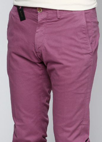 Лиловые кэжуал демисезонные чиносы, зауженные брюки Massimo Dutti
