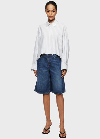 Голубой классическая, кэжуал рубашка в полоску Drykorn