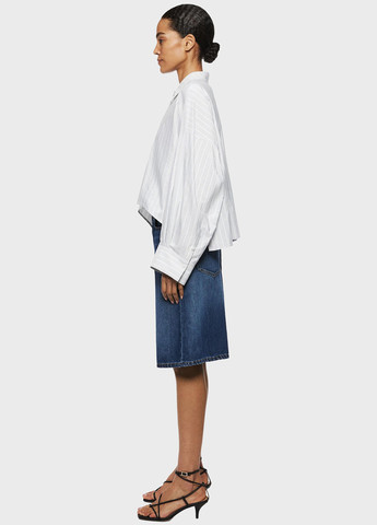 Голубой классическая, кэжуал рубашка в полоску Drykorn