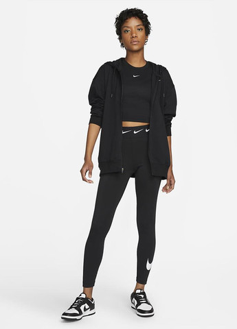 Толстовка DM6415-010 Nike Women's Oversized Jersey Full-Zip Hoodie (320996792)