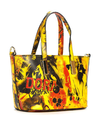 Сумка Italian Bags каркасная сумка рисунок жёлтая кэжуал