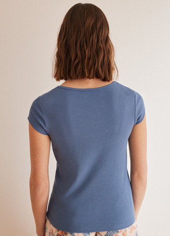 Синяя летняя футболка Women'secret