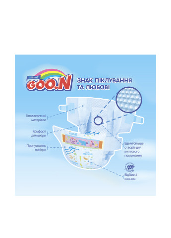 Подгузники для маловесных новорожденных до 1 кг (30 шт.) Goo.N