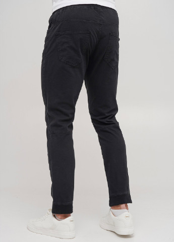 Черные кэжуал демисезонные джоггеры брюки Trend Collection