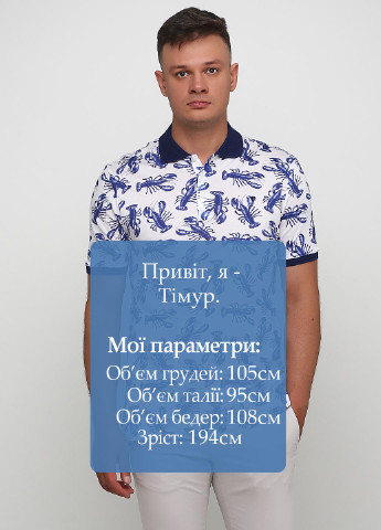 Цветная футболка-поло для мужчин Pierre Cardin с рисунком