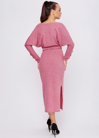 Рожева кежуал сукня футляр ST-Seventeen меланжева
