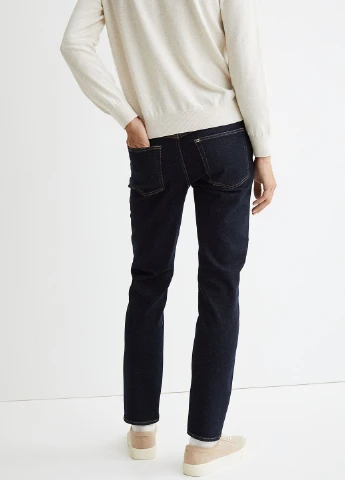 Темно-синие демисезонные джинсы H&M