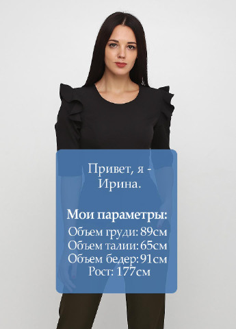 Черная демисезонная блуза ZUBRYTSKAYA