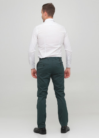 Темно-зеленые кэжуал демисезонные зауженные брюки Selected