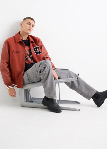 Теракотова демісезонна куртка C&A