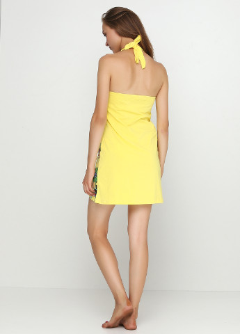Желтое домашнее платье NBB с цветочным принтом