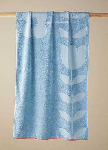 English Home полотенце, 70х140 см цветочный голубой производство - Турция