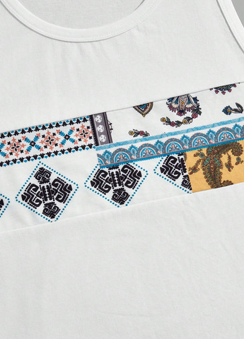 Белый летний костюм (майка, шорты) SHEIN