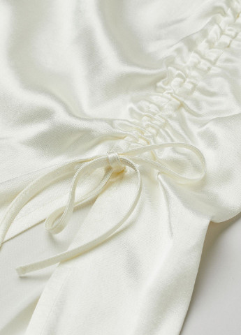 Белая однотонная юбка H&M