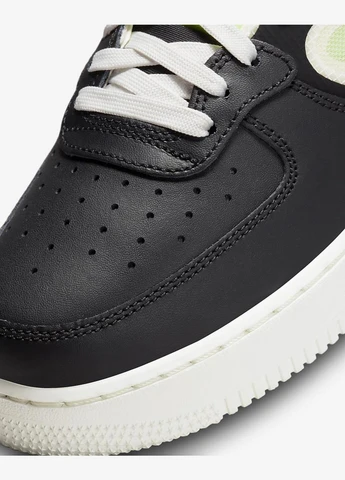 Чорні Осінні кросівки dq1872-100 Nike Air Force 1 Mid React