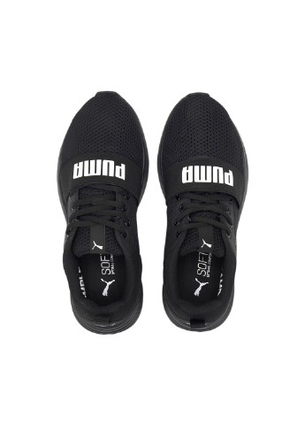 Черные всесезонные детские кроссовки wired run youth trainers Puma