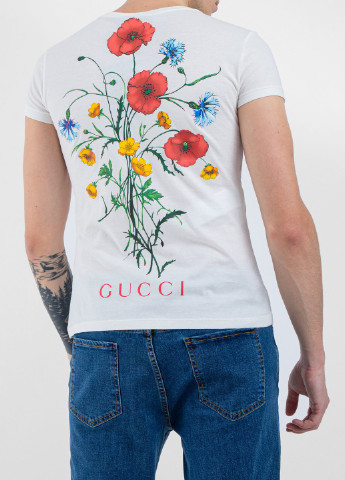 Белая белая футболка marmont hollywood Gucci