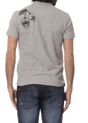 Серая футболка-поло для мужчин Richmond с логотипом