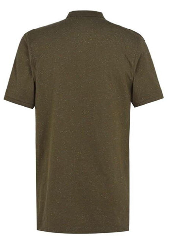 Оливковая (хаки) футболка-поло для мужчин Soulcal & Co с узором «перец с солью»