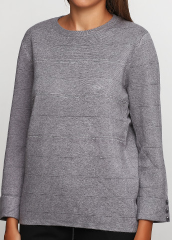 Серый демисезонный свитер джемпер Made in Italy