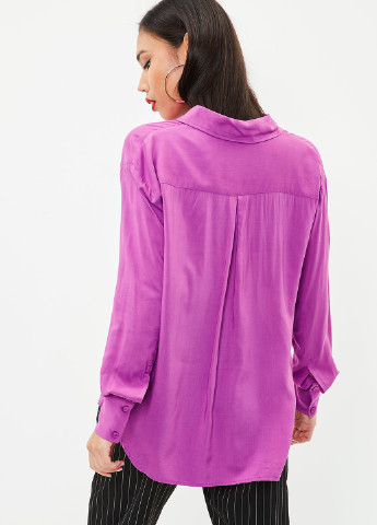 Розово-лиловая кэжуал рубашка однотонная Missguided