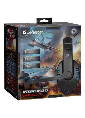 Наушники (64118) Defender Warhead G-160 Black-Blue (253546797)