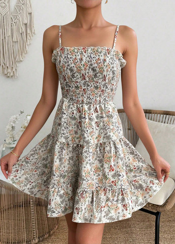 Летний женский сарафан SHEIN в цветочек