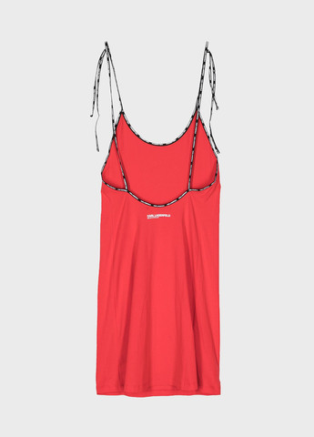 Красное кэжуал платье платье-майка Karl Lagerfeld с логотипом