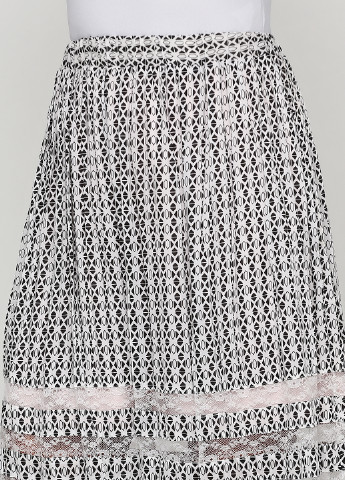 Черно-белая кэжуал с абстрактным узором юбка Silvian Heach