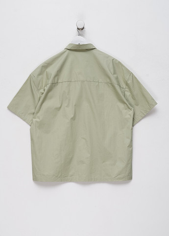 Светло-зеленая кэжуал рубашка однотонная H&M