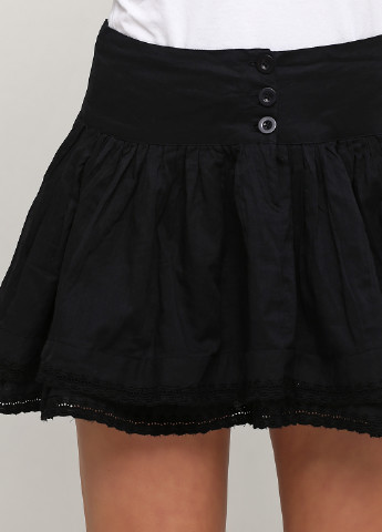 Черная кэжуал однотонная юбка Ellos клешированная